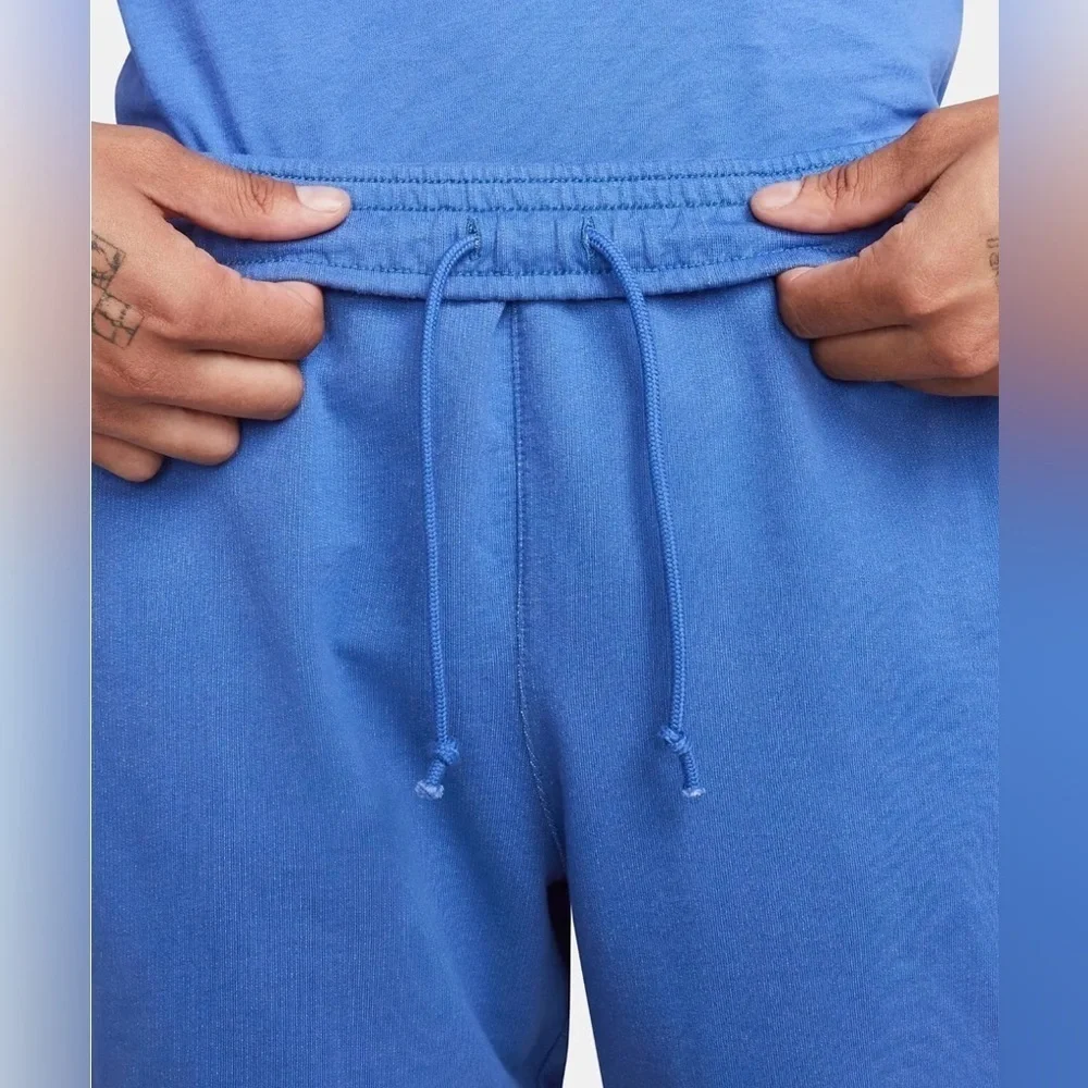 NEW NIKE Sportwear Essential French Terry Shorts Blue SZ  Large Athletic Wear